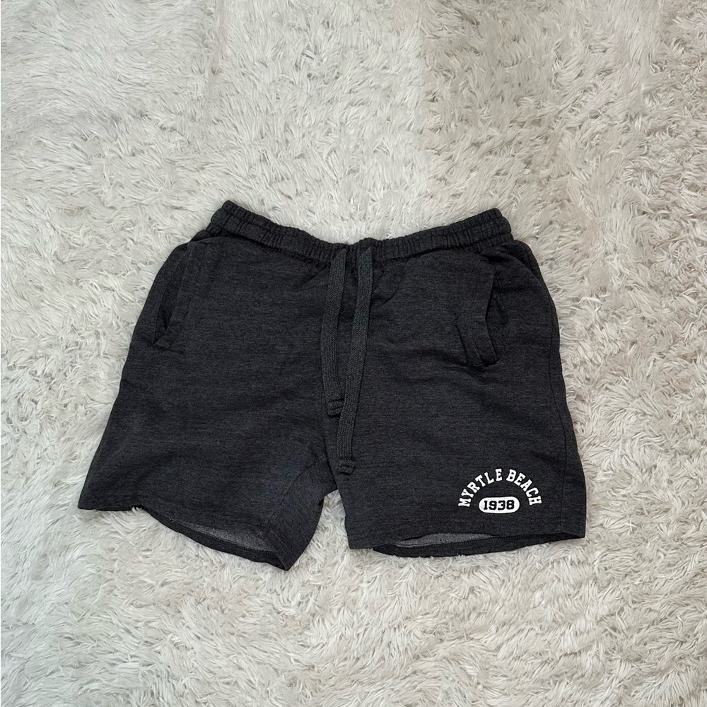 Dark gray sweat shorts